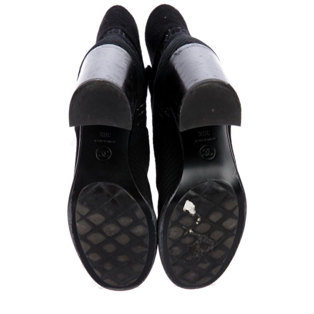 CHANEL Interlocking CC Logo Booties |38.5 EU| - Picture 6 of 14